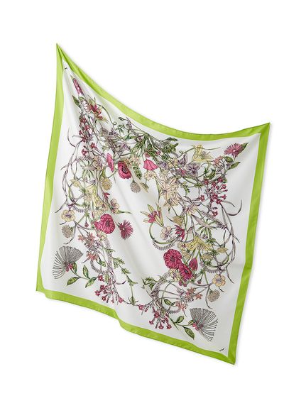 ロウン ファンミ Extraordinary Day 大判スカーフ２種セット セール】 Petals dance scarf 水彩フラワープリント大判スカーフ