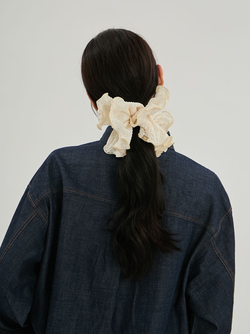 レースボリュームシュシュ(ヘアアクセサリー)｜アクセサリー｜Mila