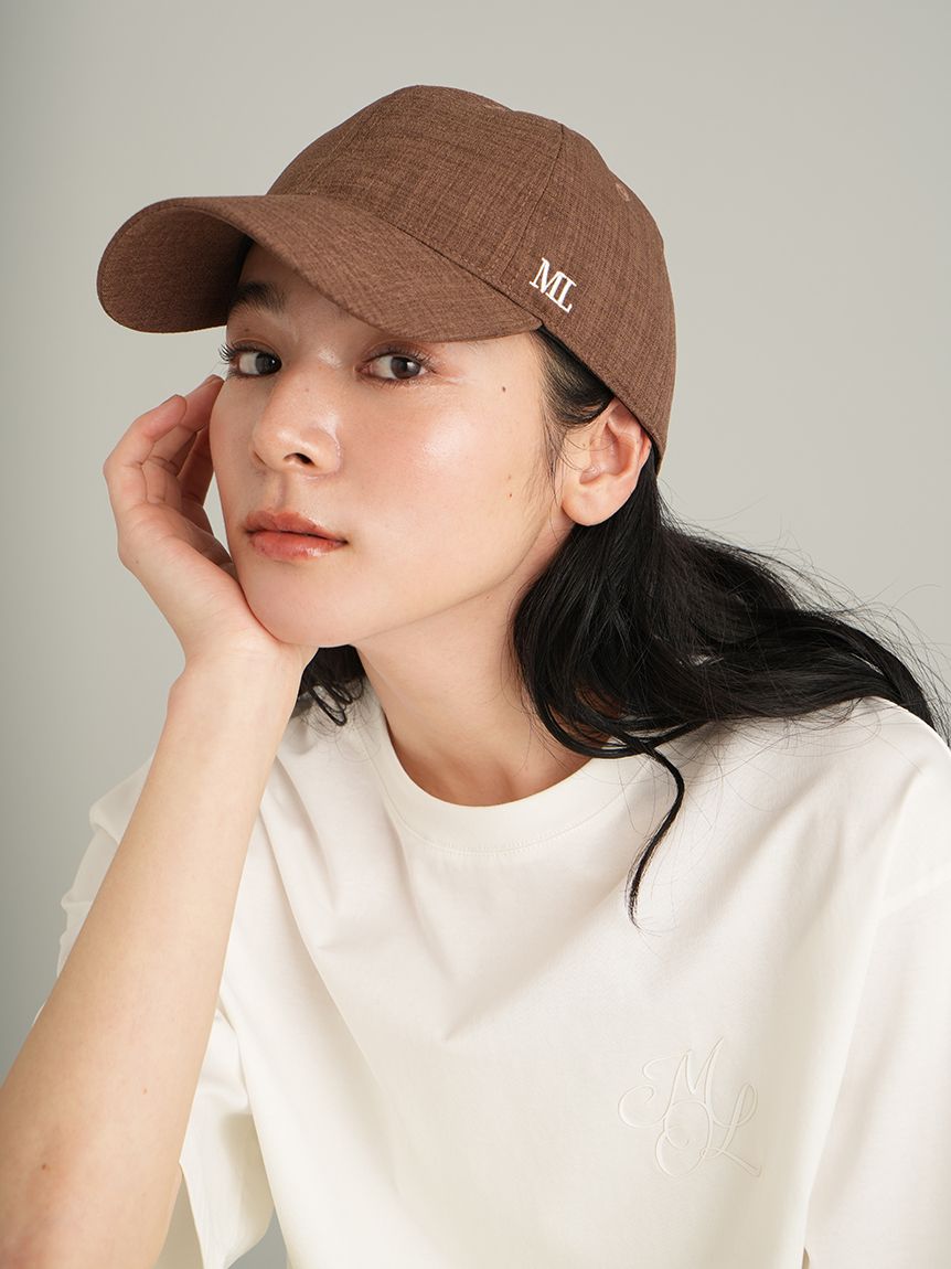 I'm in キャップ Brown 新品未使用 UVカット】【ウォッシャブル】【吸水速乾】バックリボンキャップ