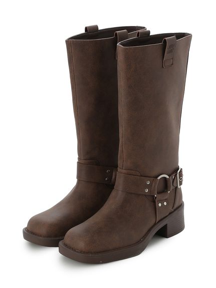 バイカーミドルブーツ(ブーツ)｜シューズ｜Mila Owen（ミラ