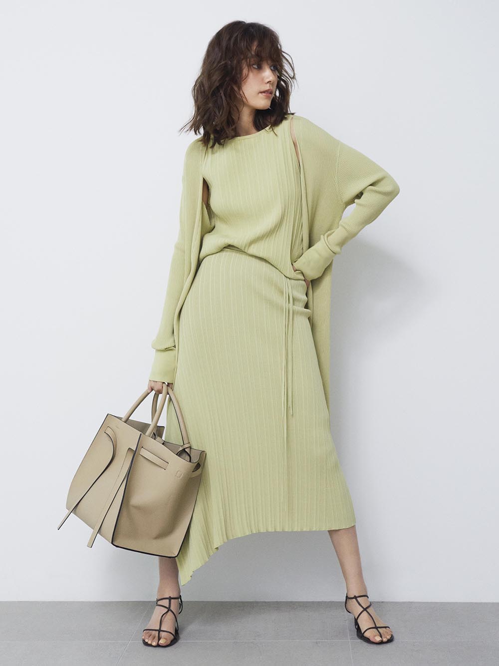 3点setリブニットカーディガン カーディガン トップス Mila Owen ミラオーウェン の通販サイト 公式