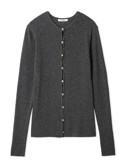 ベロアリブニットカーディガン(カーディガン)｜トップス｜Mila Owen