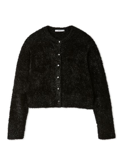 クルーネックシャギーニットカーデ(カーディガン)｜トップス｜Mila