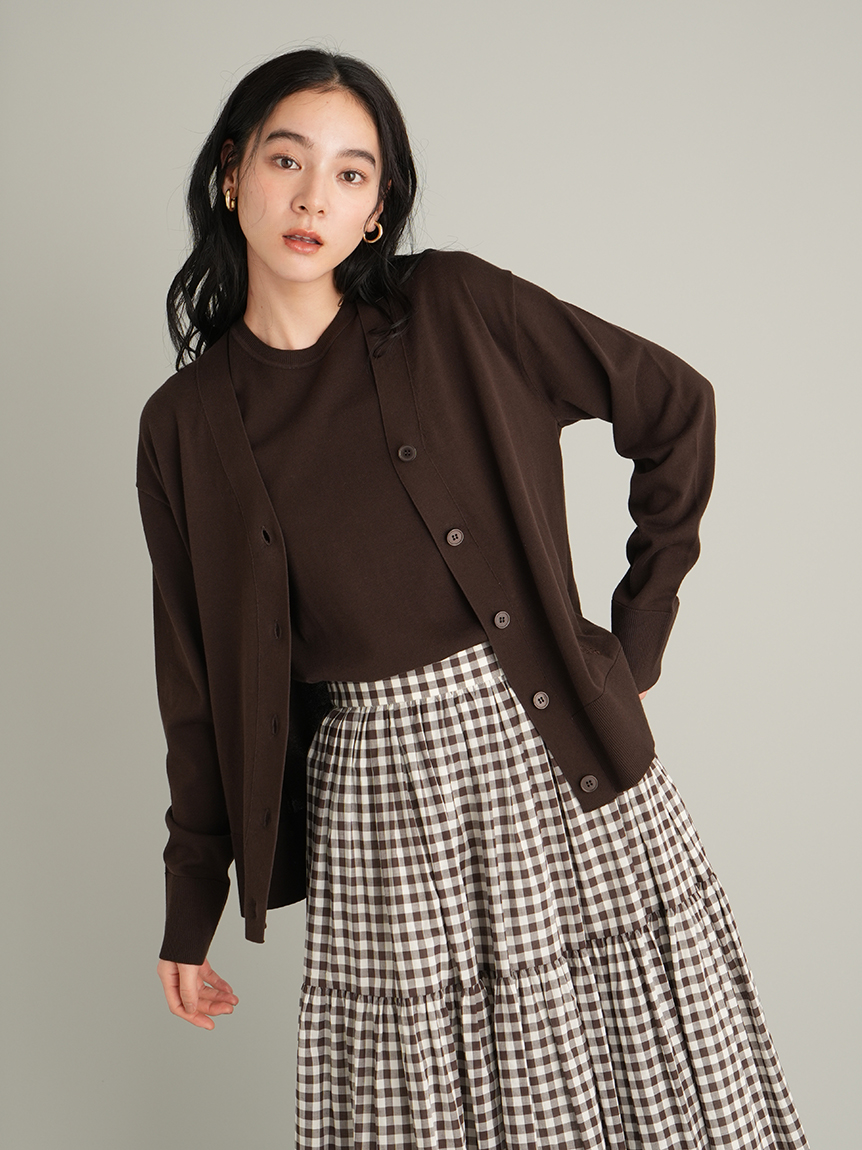 クロップドフォルムカーディガン　ミラオーウェン　Mila Owen Mila Owen（ミラオーウェン） カーディガン 「ウォッシャブル」「UV