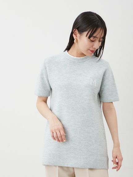 Mサガラウールブレンドミニニットワンピース(ニットワンピース