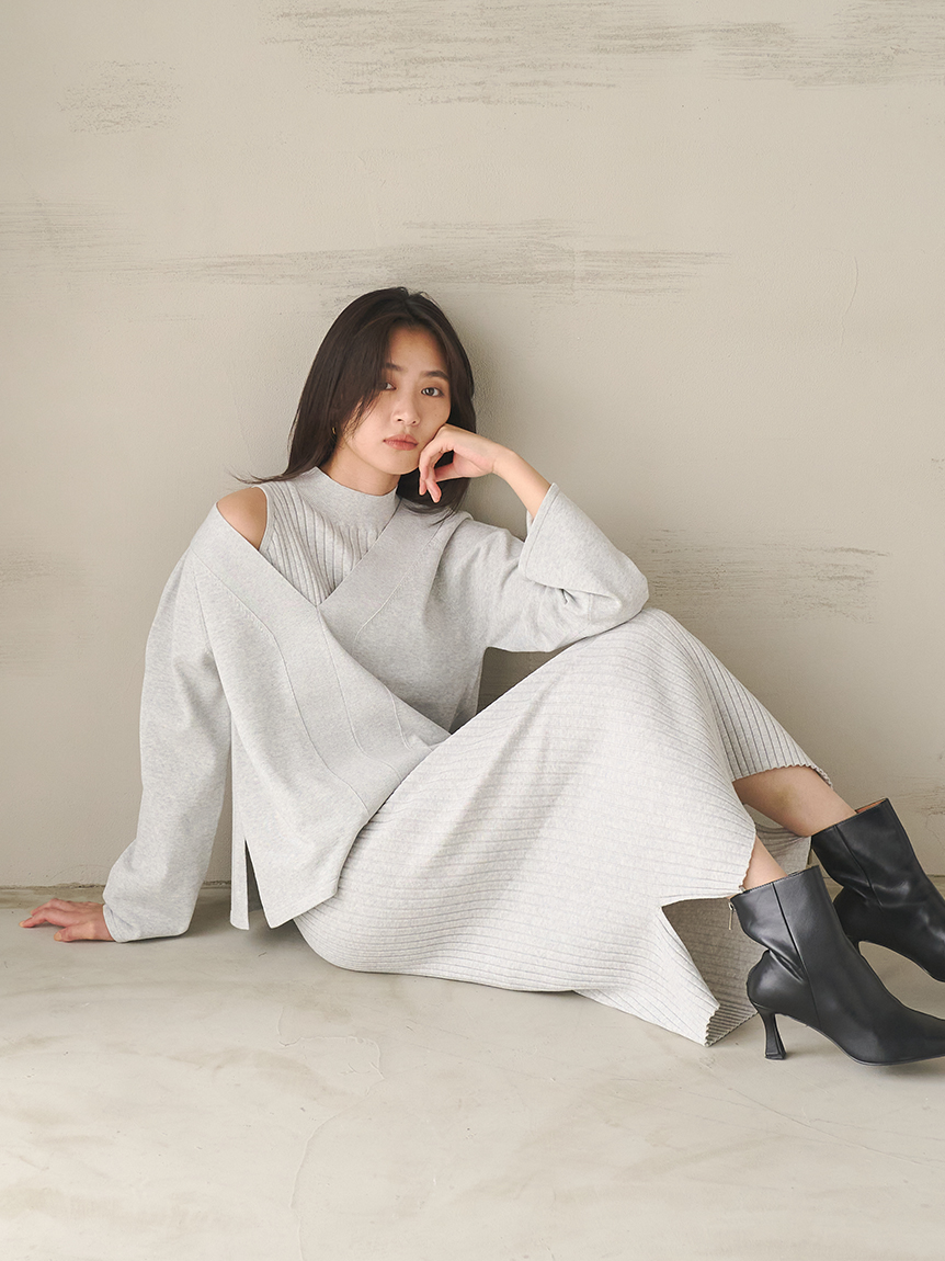 WEB限定】ニットセットアップ(ロングワンピース)｜ワンピース｜Mila