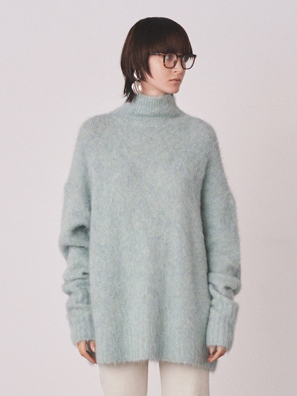 アルパカ混タートルシャギーニット(ニット)|トップス|Mila Owen アルパカ混タートルシャギーニット(ニット)|トップス|Mila Owen
