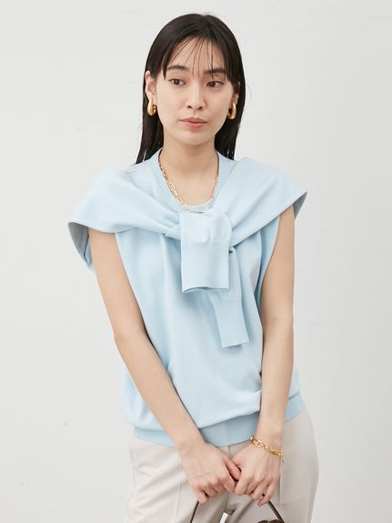 ラムウールハーフスリーブニット(ニット)｜トップス｜Mila Owen
