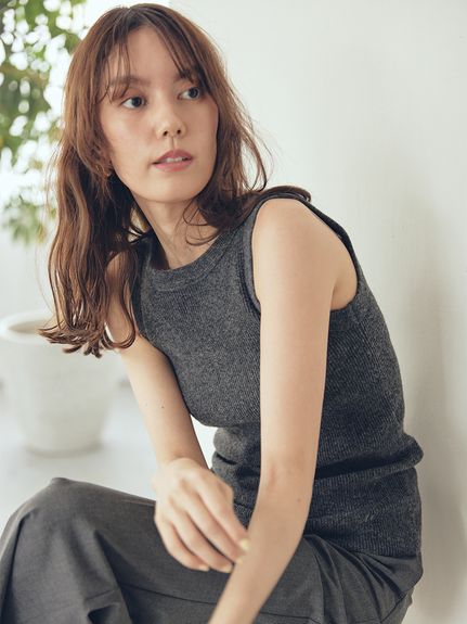 ミラオーウェン　グリーンノースリーブ ジャンプスーツ ミラ オーウェン Mila Owen セットアップノースリーブマキシ