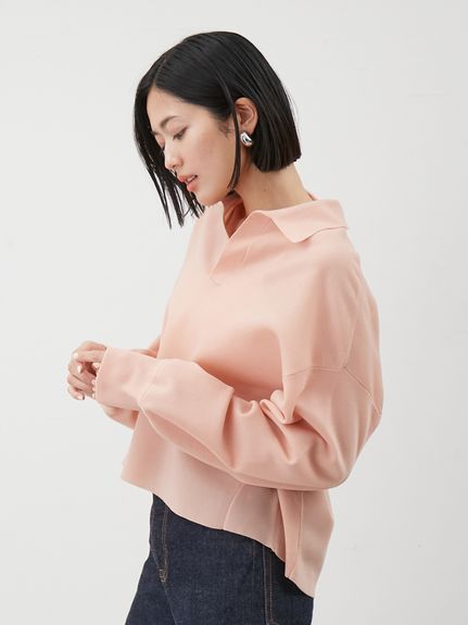 短丈ワイドラガーシアーニットプルオーバー(ニット)｜トップス｜Mila