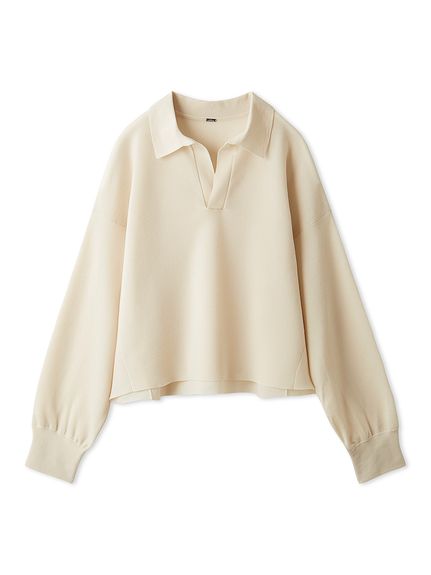 美品 オーラリー 定価4.18万 2020aw ウールリブニットシャツ イエロー ラメシアーレイヤードバイカラーシャツ｜シャツ・ブラウス - etoll.