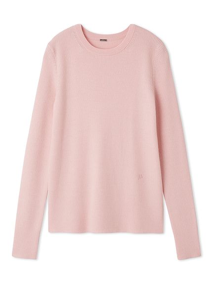 クルーネックリブニットプルオーバー(ニット)｜トップス｜Mila Owen