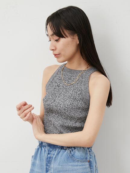 Mila owen シアーリブニット タンクSET Mila Owen 【UUコラボ】シアーリブニットタンクSET