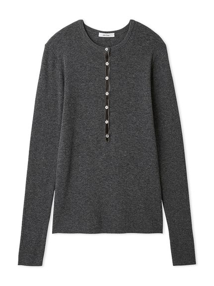 ベロアヘンリーネックリブニット(ニット)｜トップス｜Mila Owen（ミラ