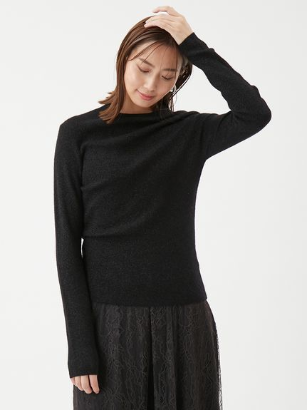 モヘヤ混ラメリブニットプルオーバー(ニット)｜トップス｜Mila Owen