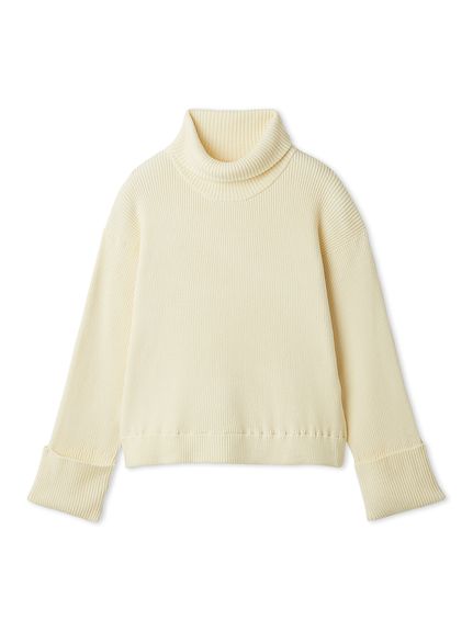 セットアップ対応】モールヤーンタートルニットプルオーバー(ニット