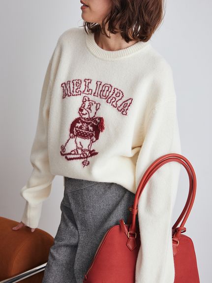 MILAOクルーネックジャガードニット(ニット)｜トップス｜Mila Owen