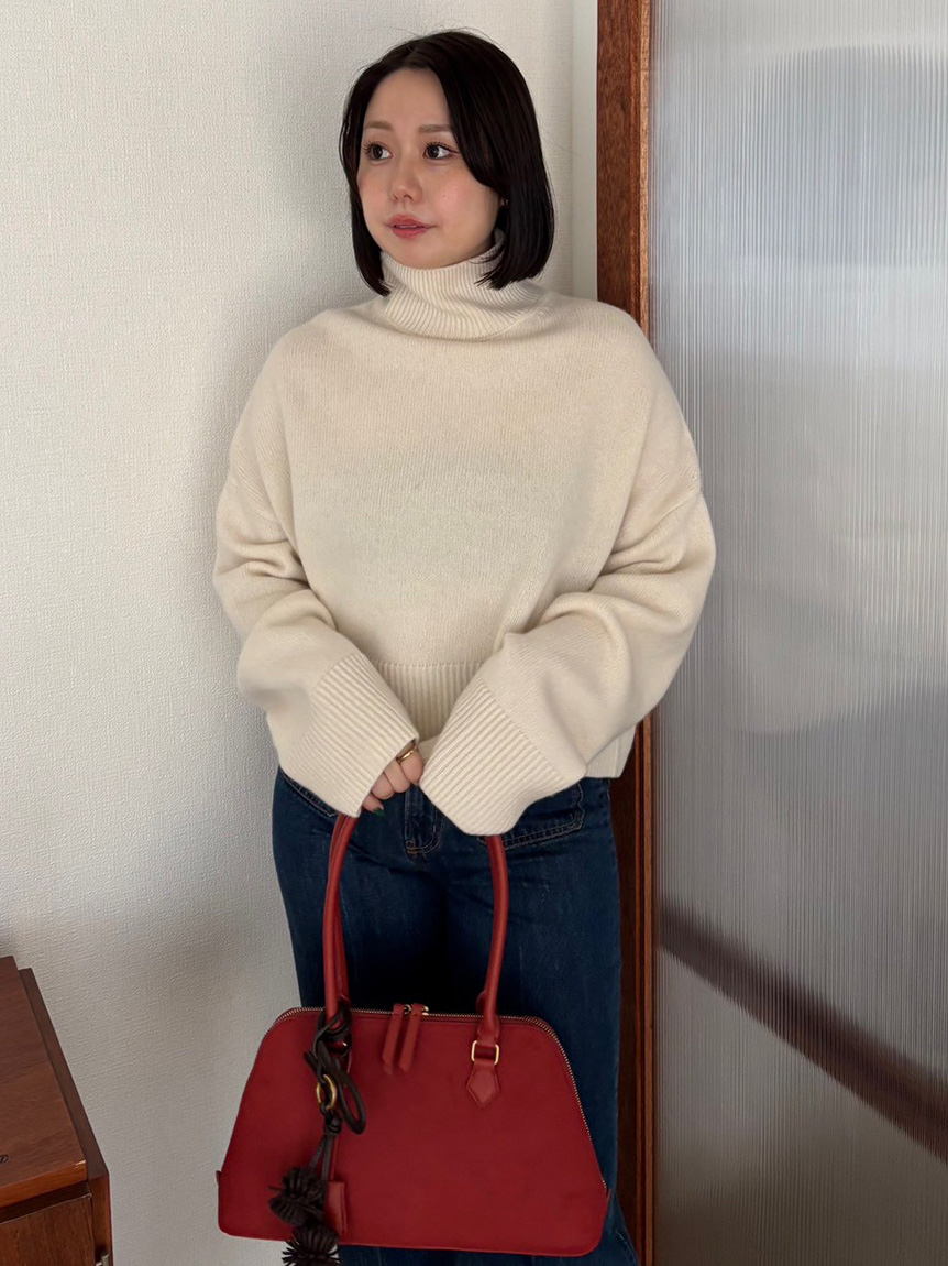 ウールカシミヤタートルネックニット(ニット)｜トップス｜Mila Owen