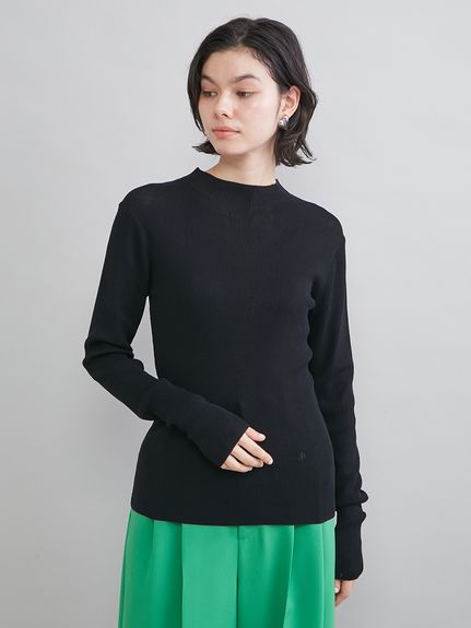 ハイネックハイゲージシアーリブニット(ニット)｜トップス｜Mila Owen