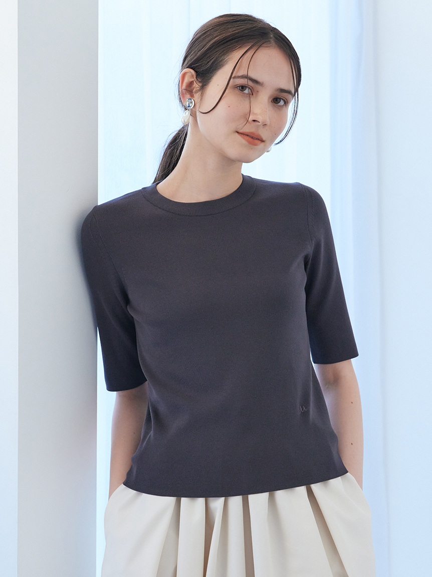 ウォッシャブルニットトップス