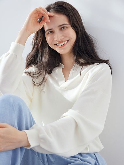 WEB限定カラー】シアーポロニット(ニット)｜トップス｜Mila Owen（ミラ