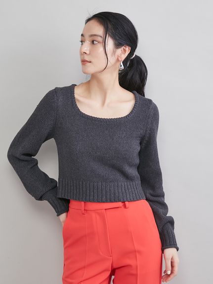 スクエアネックニット(ニット)｜トップス｜Mila Owen（ミラオーウェン