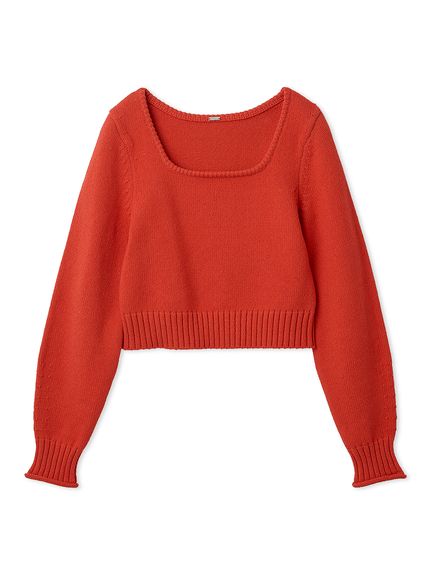 スクエアネックニット(ニット)｜トップス｜Mila Owen（ミラオーウェン