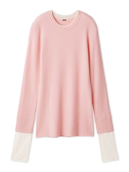 バイカラーリブニット(ニット)｜トップス｜Mila Owen（ミラオーウェン