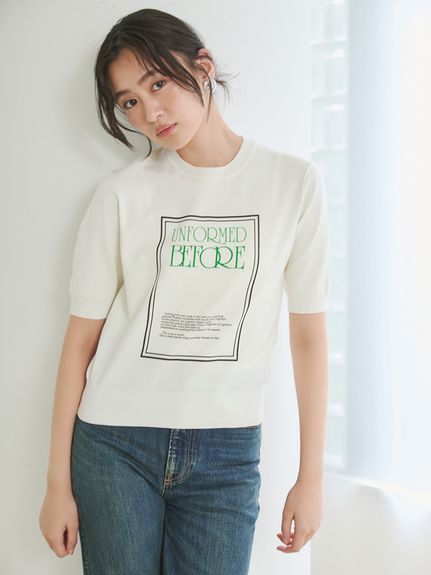 シルクカシミヤ混グラフィックニット(ニット・セーター)｜トップス