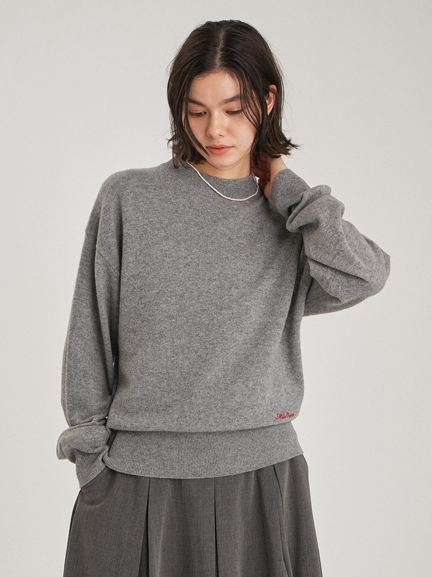 wool100％CNベーシックニットトップス(ニット・セーター)｜トップス