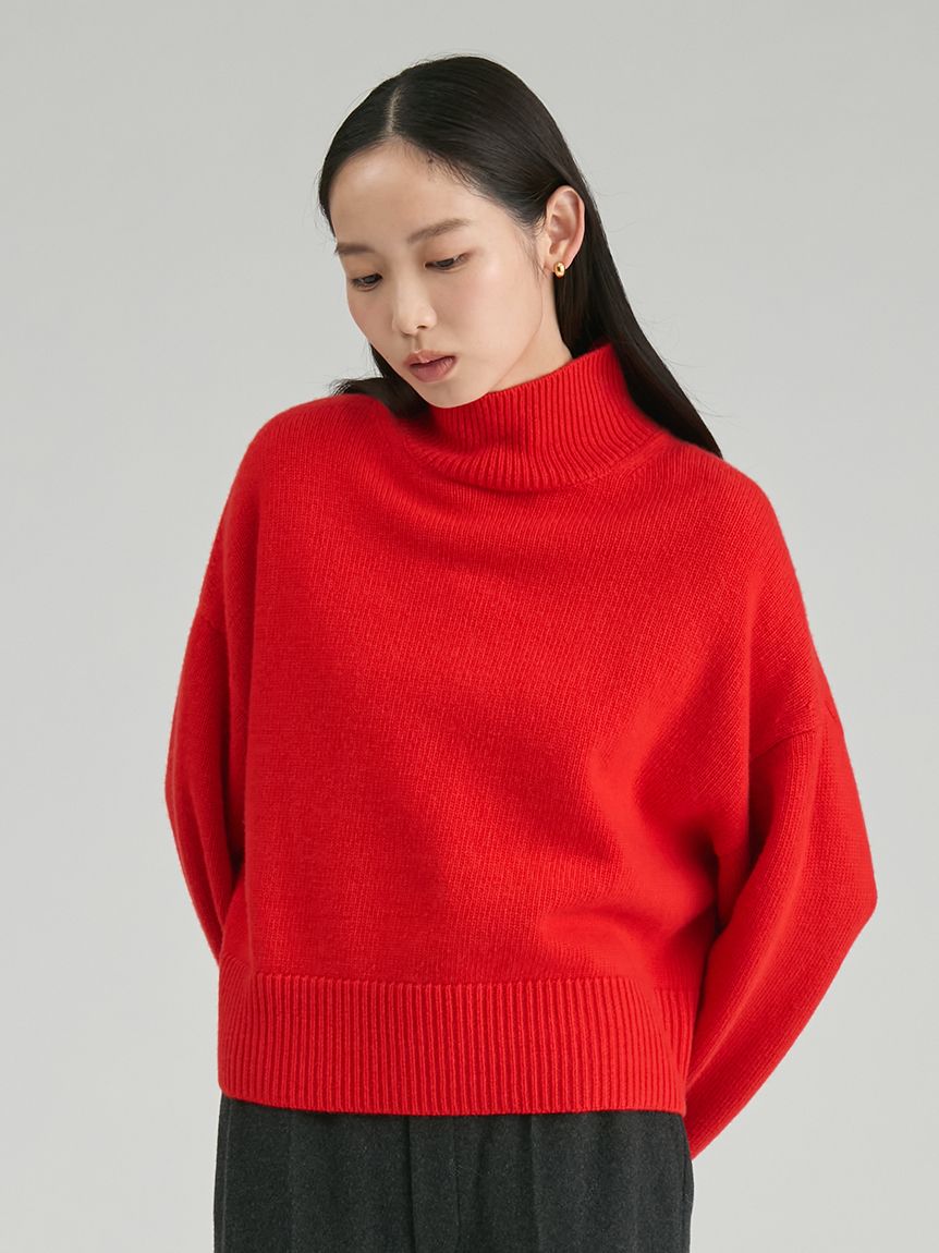 ウールカシミヤタートルネックニット(ニットワンピース)｜ワンピース