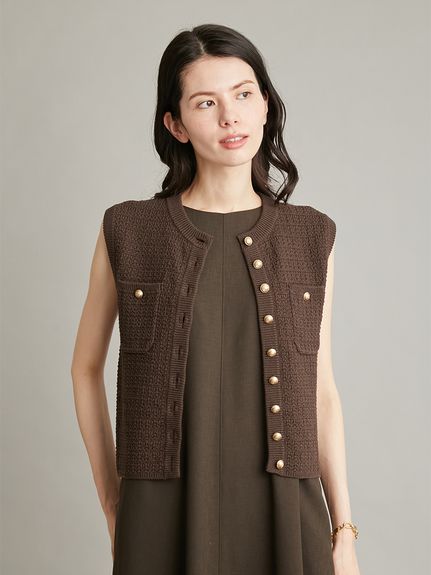 新品 Mila Owen ボア衿リサイクルダウンベスト 黒 人気】Mila Owen ボア衿リサイクルダウンベスト 【公式通販】