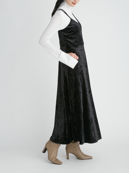 ベロアナローシルエットキャミワンピース 膝丈ワンピース ワンピース Mila Owen ミラオーウェン の通販サイト 公式