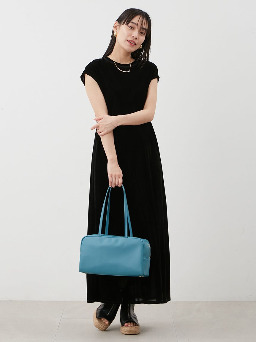 ブ*ズ様 ランバンコレクション ベロアビジューワンピース バックシャン