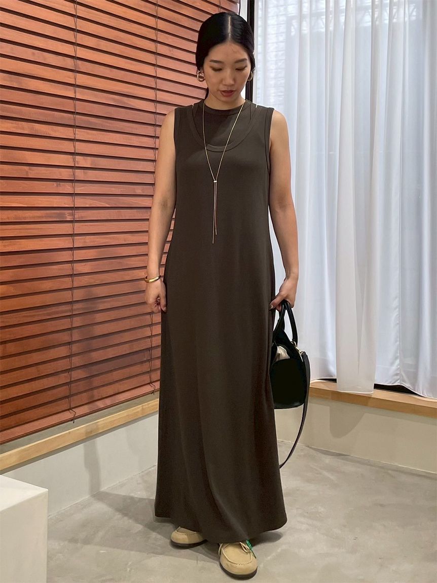 セットアイテム】タンクレイヤードマキシカットソーワンピース(マキシ
