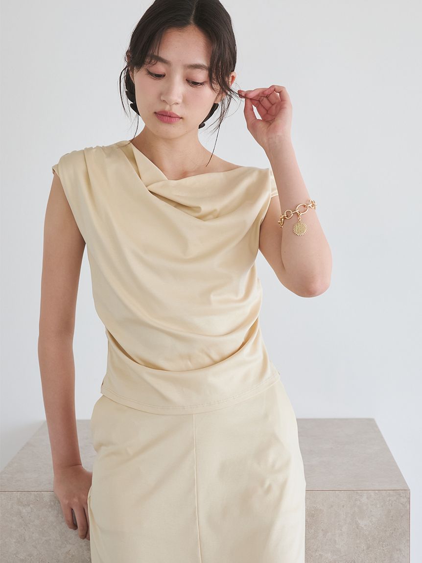 シルキータッチトップス×スカートSET UP(セットアップ)｜Mila Owen