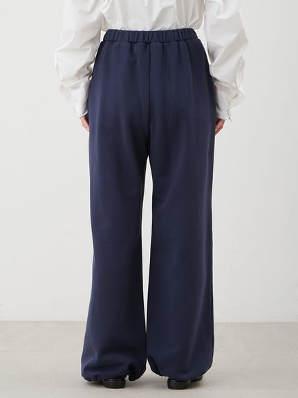 セットアップ対応】裾ドロストコットンスウェットパンツ(ワイドパンツ