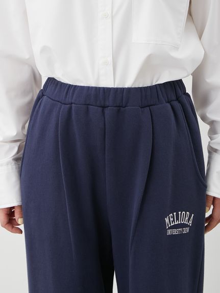 セットアップ対応】裾ドロストコットンスウェットパンツ(ワイドパンツ