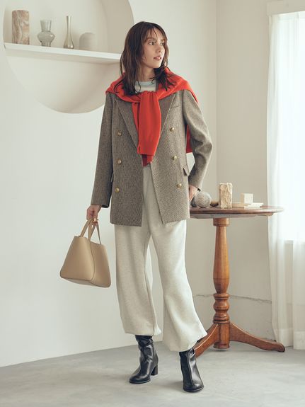 Mila Owen パンツセットアップ Mila Owen 「Mila Owen」 セットアップ 0 グレー レディース