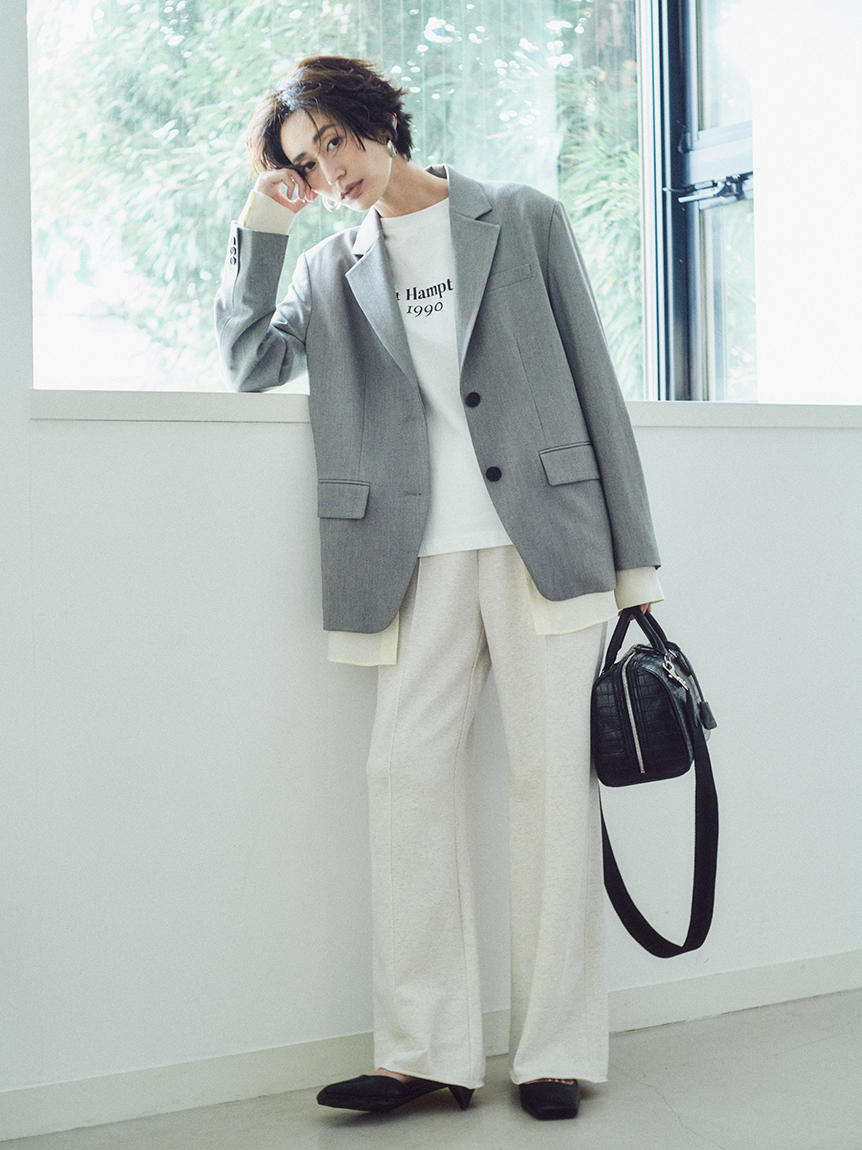 MILA PANTS】ストレートスエットパンツ(ワイドパンツ)｜パンツ｜Mila