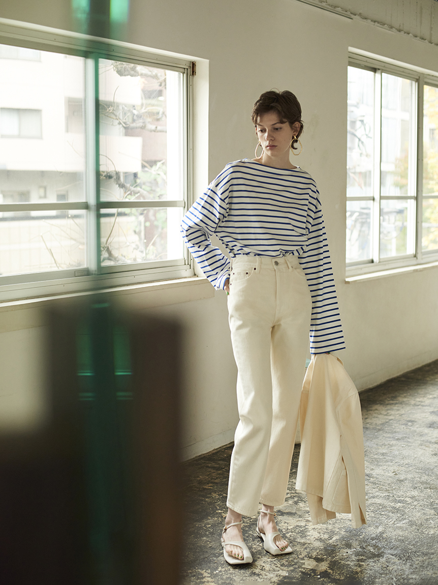 ボートネックオーバーサイズボーダープルオーバー カットソー トップス Mila Owen ミラオーウェン の通販サイト 公式