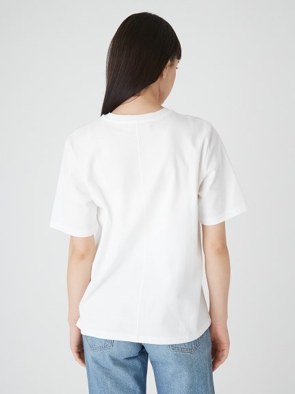 2サイズシルエットハイラインTシャツ【ウォッシャブル】(Tシャツ 