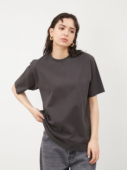 クルーネックベーシックハイラインTシャツ【ウォッシャブル】(Tシャツ