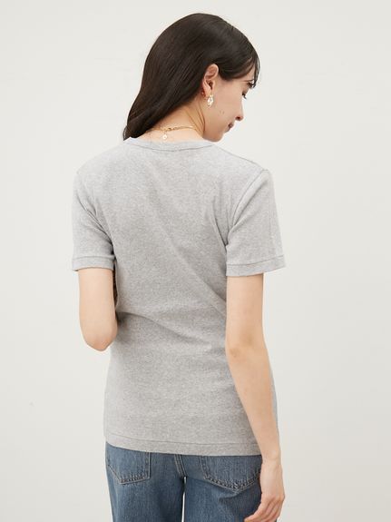 フライスコンパクトTシャツ(カットソー)｜トップス｜Mila Owen