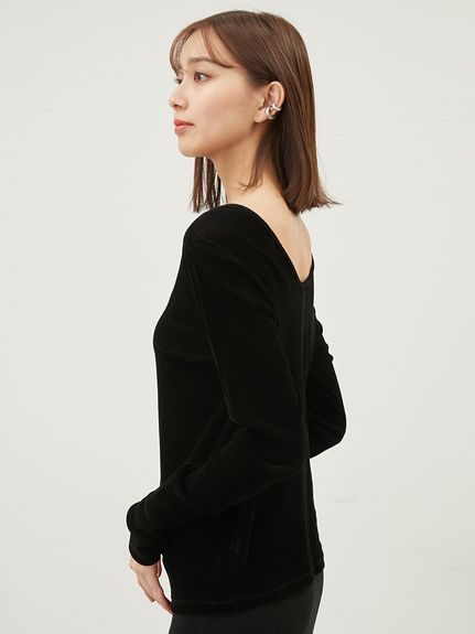 フロッキーメッシュT(カットソー)｜トップス｜Mila Owen（ミラ