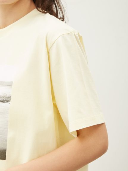 「Mila Owen」 半袖Tシャツ FREE イエロー レディース Mila Owen - ミラオーウェン リネンブレンド ノースリーブ