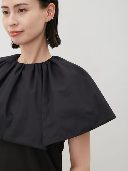 アシメカラー布帛ドッキングカットトップス(カットソー