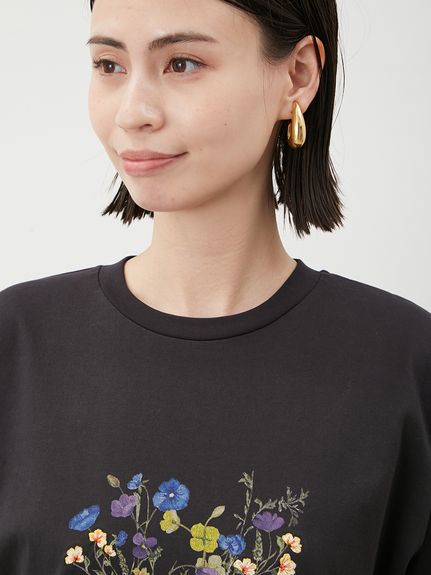 tシャツ フラワーモチーフ刺繍プルオーバー レディース 楽天市場】フラワー刺繍プルオーバー(大きいサイズ) ／ シャツ