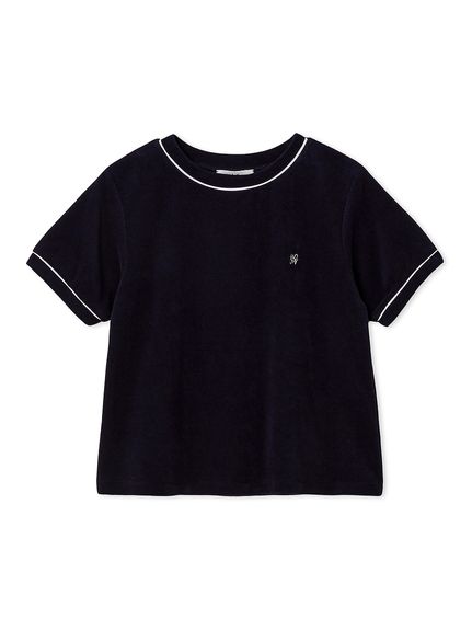 セットアップ対応】パイルクルーネックTシャツ(カットソー