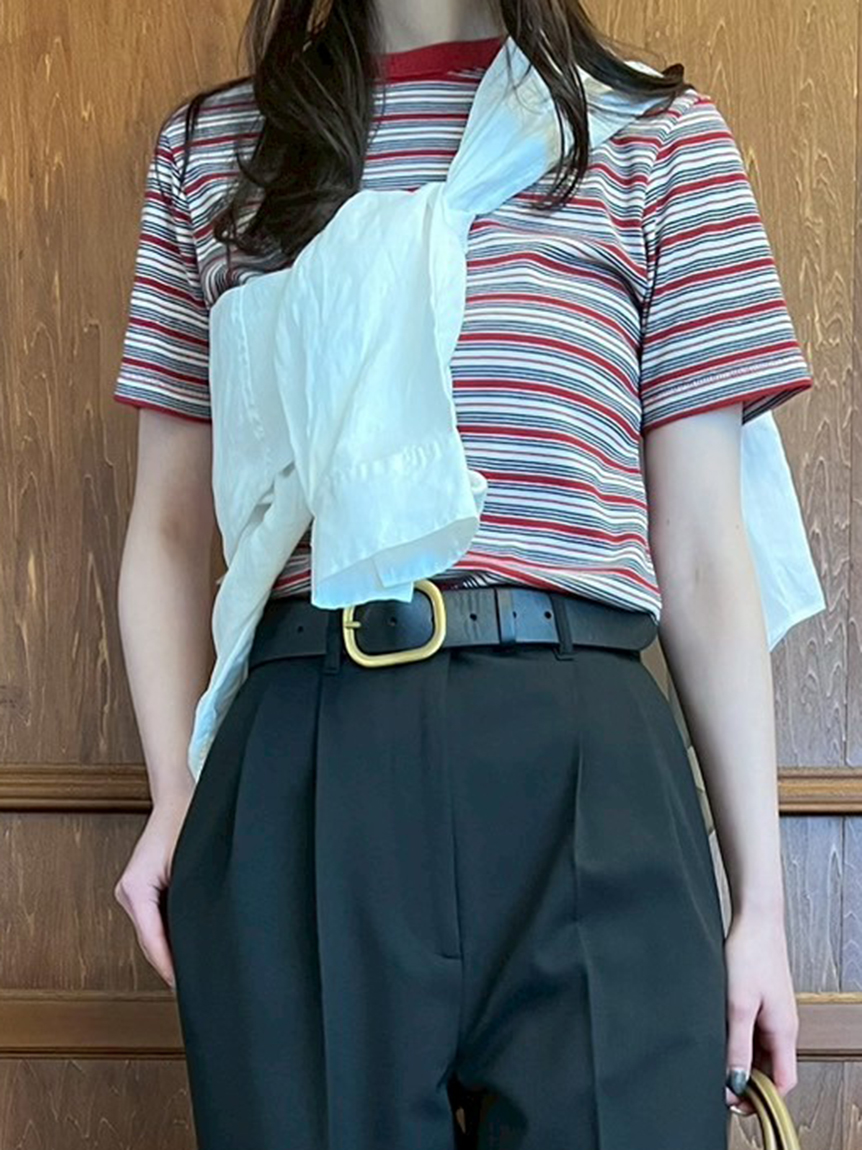 （新品）フライスコンパクトTシャツ Mila Owen tシャツ フライスコンパクトTシャツ レディース